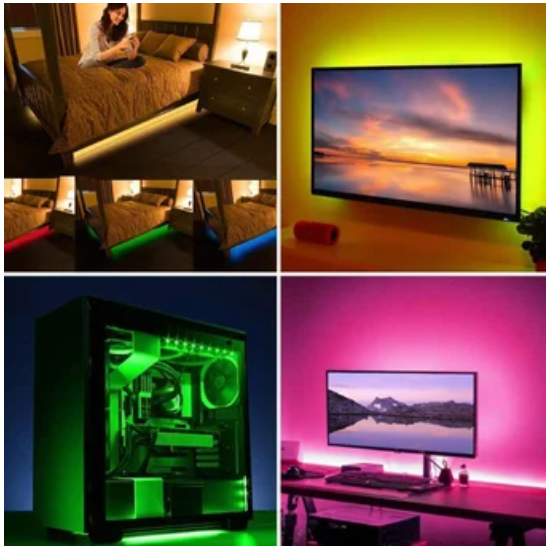 Luces LED Inteligentes + Decorativas + Bluetooth + Music Sync + 5 Mts.