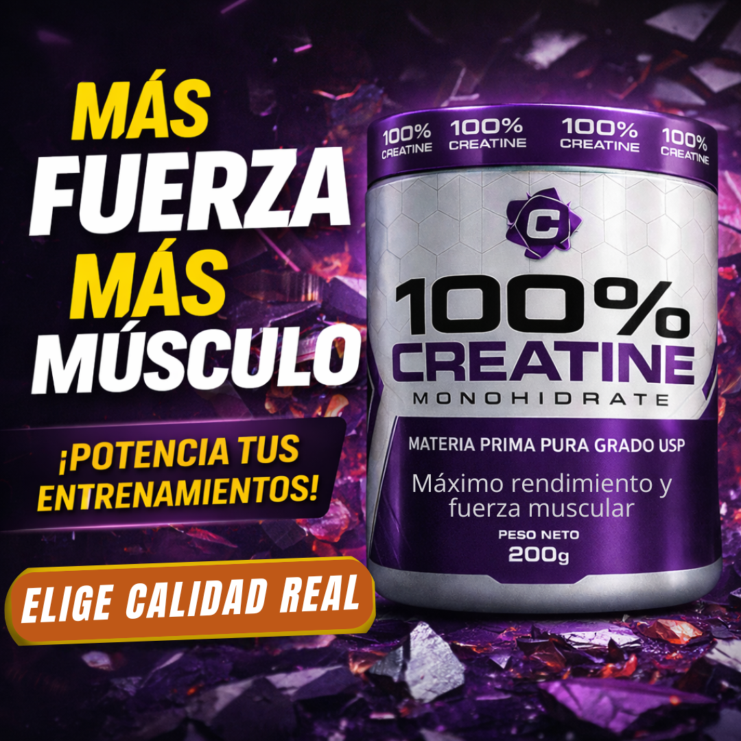 Creatina 100% Pura – Monohidratada Grado USP